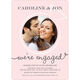 Blush Wedding Union Engagement Invitations Image 5 of 5